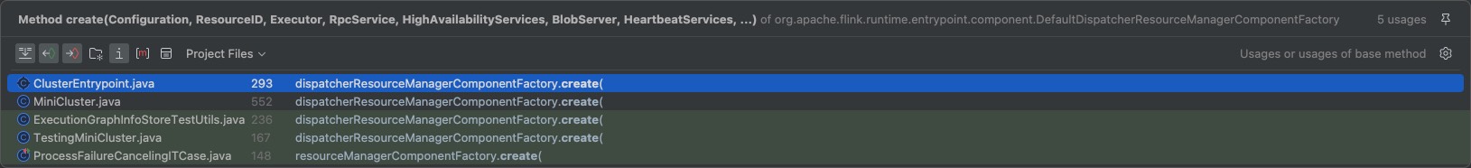 defaultDispatcherResourceManagerComponentFactory#create@Invoke